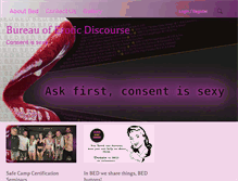 Tablet Screenshot of bureauoferoticdiscourse.org